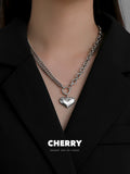 Women's Minimalist Style Titanium Steel Hardware Chain