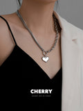 Women's Minimalist Style Titanium Steel Hardware Chain